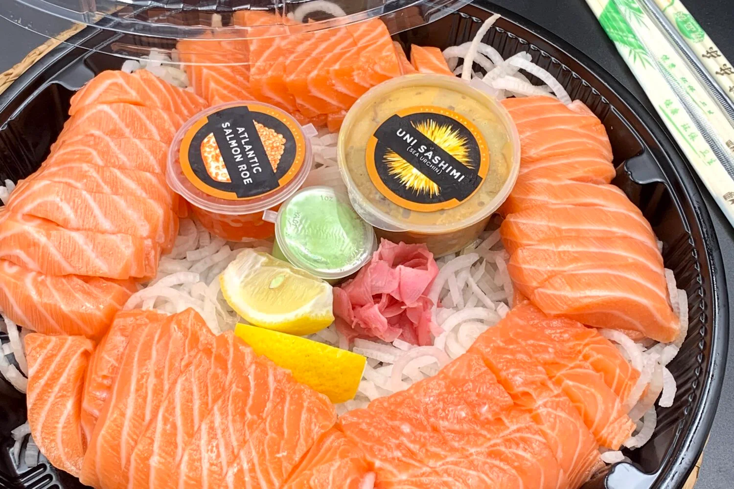 Sashimi! Always fresh, never frozen!