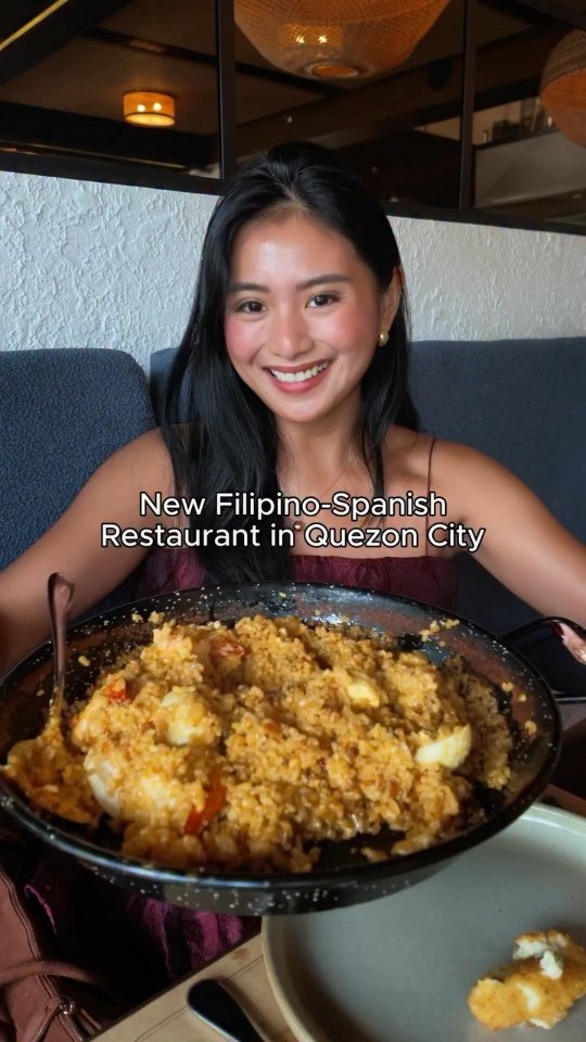 New Spanish-Filipino restaurant in Quezon City that serves delicious Palabok Paella! 🥘